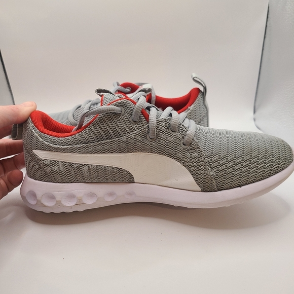 PUMA Carson 2 Gray/Red Sneakers 6Y - Picture 5 of 8